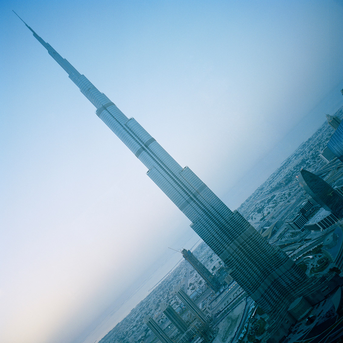 De plus de 800 mètres, Burj Khalifa est la tour la plus haute du monde; Dubaï.